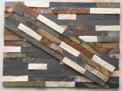 الأسود والبني والأبيض مجموعة متنوعة من ألوان الأردواز