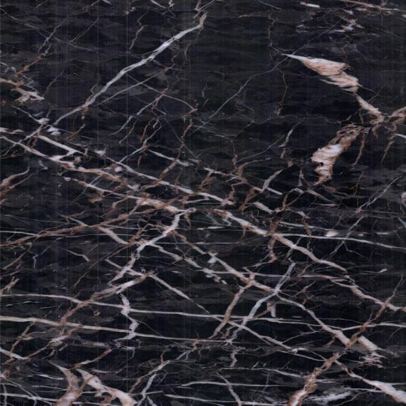 حجر رخام طبيعي أسود أبيض مع عروق